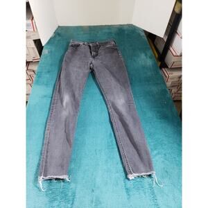 Lucky Brand Jeans Size 2 Womens Black Stretch Pants Denim Dark Bridgette Skinny